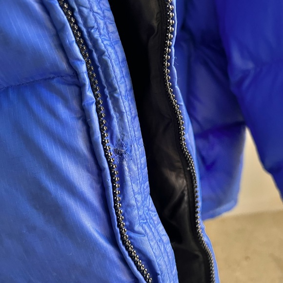 VINTAGE 90's POLO Sport RALPH LAUREN Ocean Blue Quilted Down Puffer Puffer Jacke - Picture 16 of 16